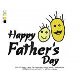 130x180 Happy Father Day Embroidery Design Instant Download